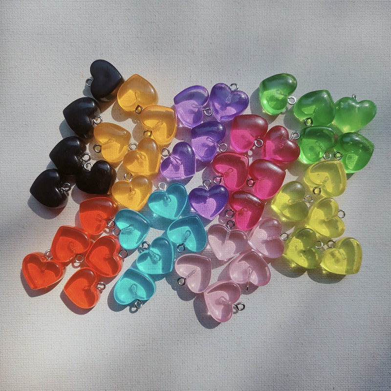 Resin Heart Charm Random 2