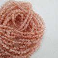 Peach Crackle 8mm Beads