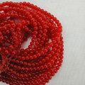 Red Glass 8mm Beads