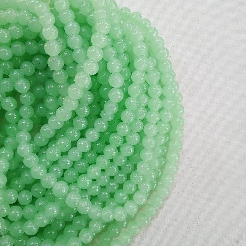 Mint Green Glass 8mm Beads
