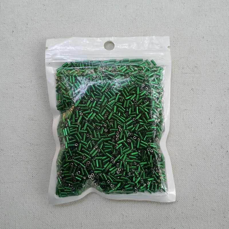 Pipe Green Beads 10 Gram