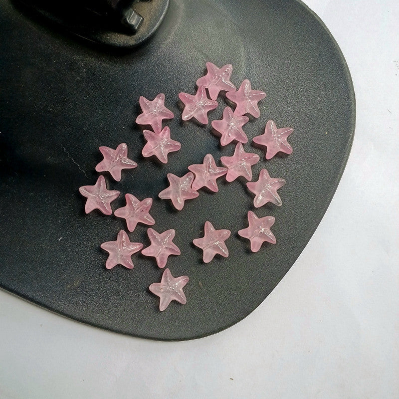 Glass Pink Premium Starfish Per Piece