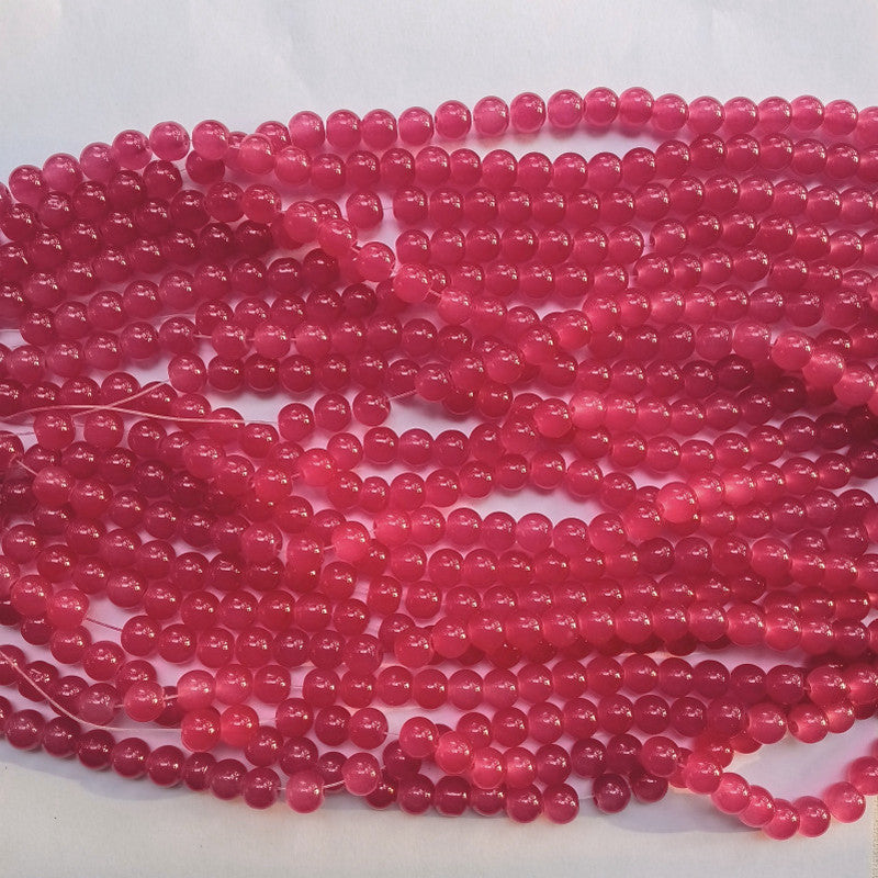Rani Pink 8mm Glass Beads
