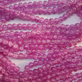 Brinjal Crackle 8mm Beads
