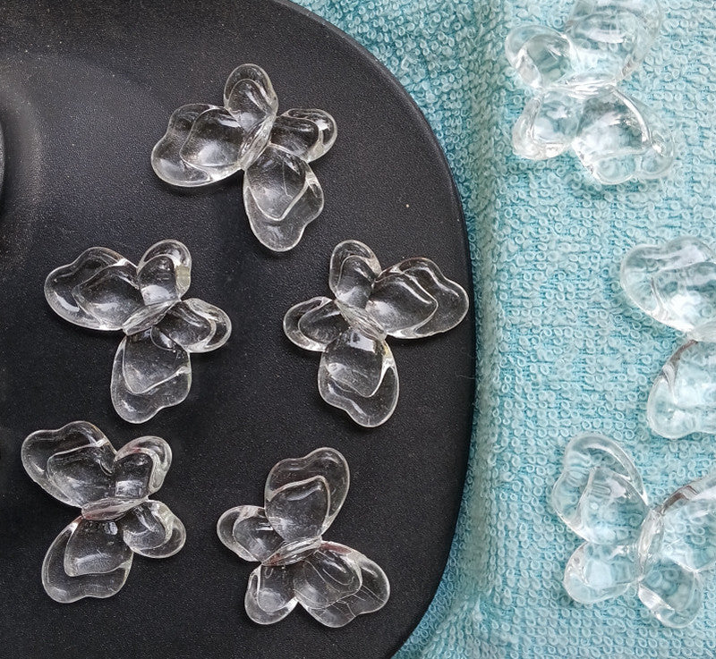 Chunky Transparent Butterfly 5 Pieces