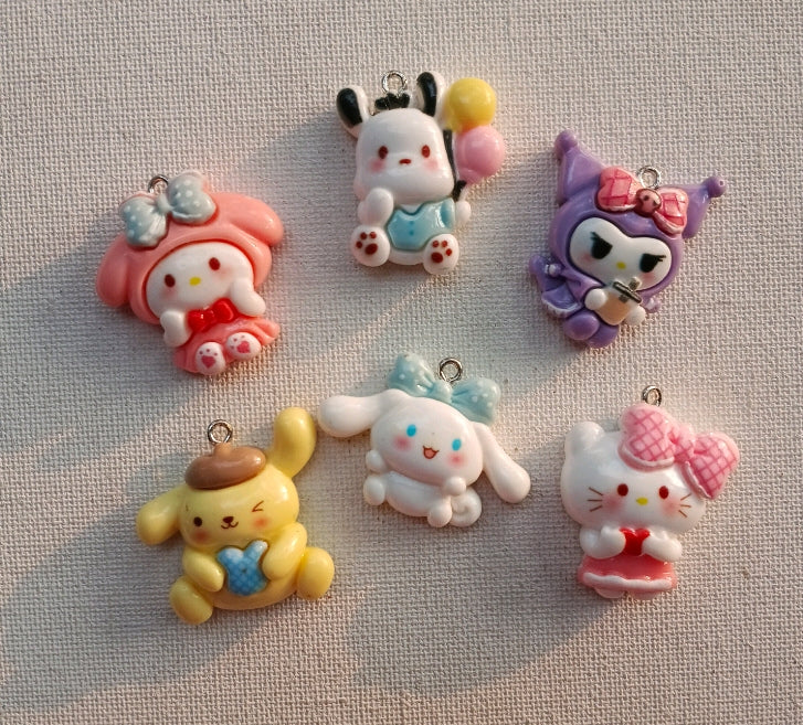 Sanrio charm set of 5