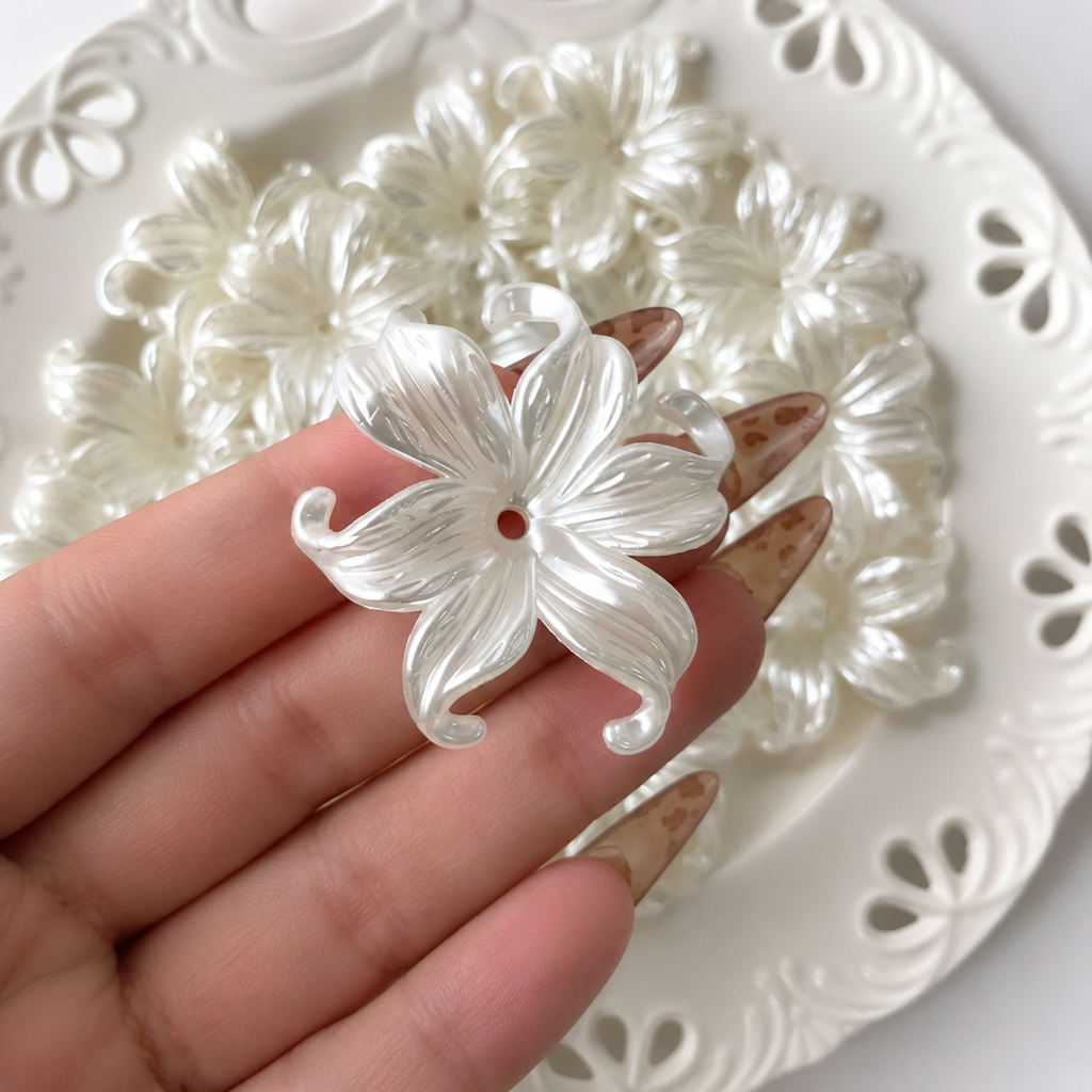White spring flower pack of 5