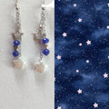 Star blue earrings