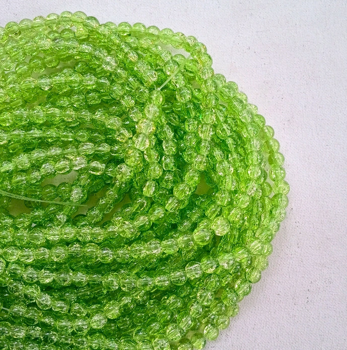 Light green crackle 8mm