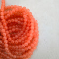 Peach 8mm glass