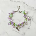 Purple lily bracelet