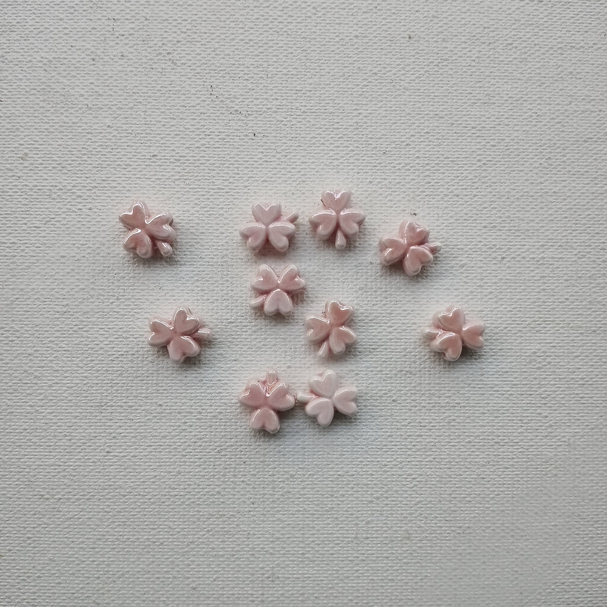 Pink porcelain clover