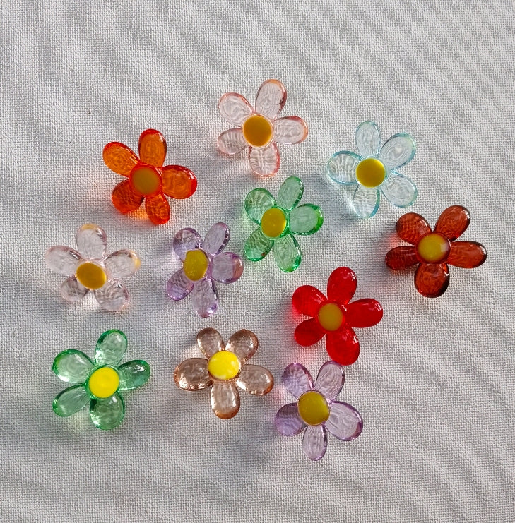 Chunky flower hook at back