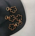 Golden flower keyring