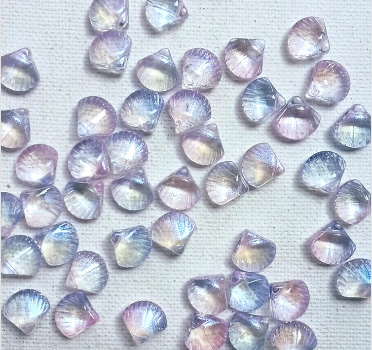 Bluish glass shell Premium Per Piece