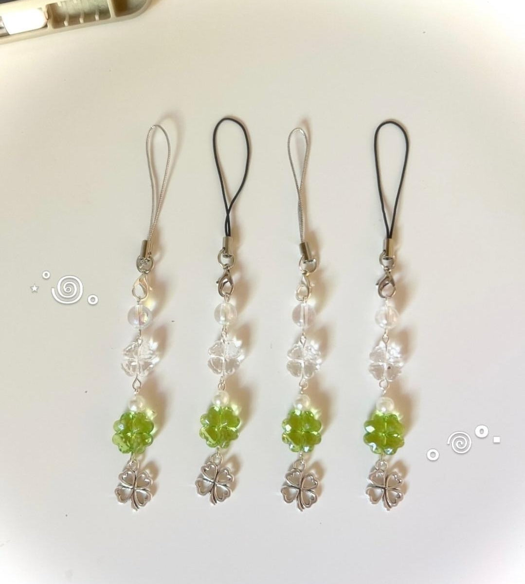 Clover phone charm