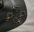 Silver flower keyring