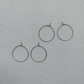 Small round hoops pair