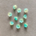 Green glass premium flower cap