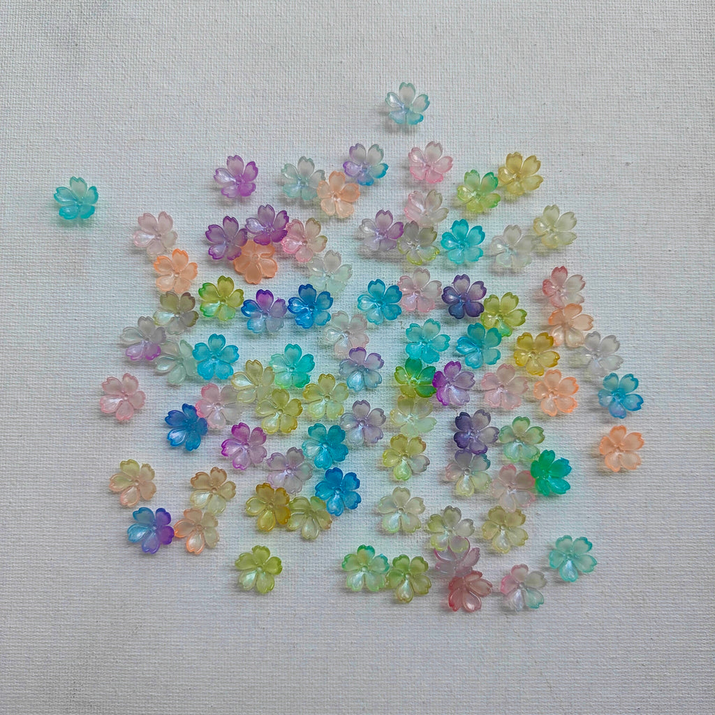 Mini acrylic flowers 10 grm