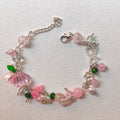 Pink bow bracelet