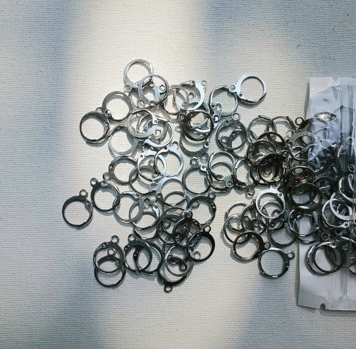 Silver hoops