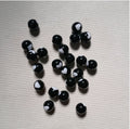 Black round heart beads 10 grm