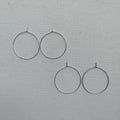Big round hoops pair