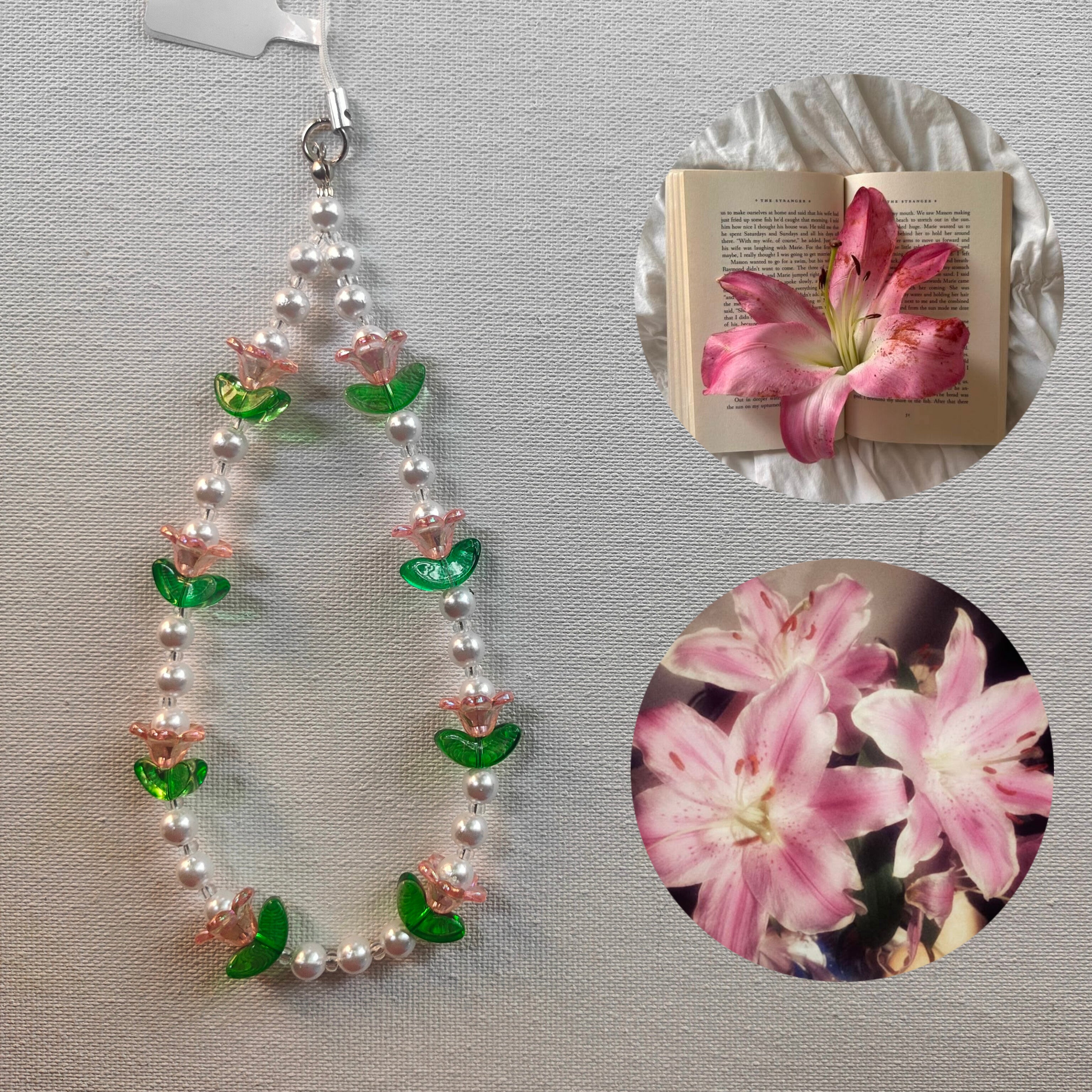 Lily phone charm